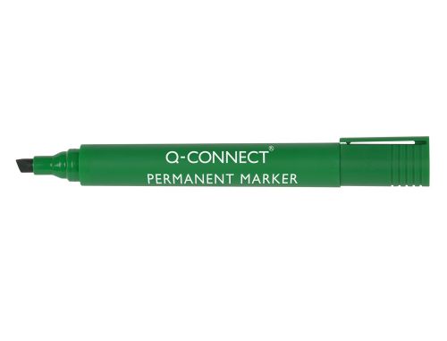 Marcador q-connect permanente verde ponta biselada 5.0 mm , Q-connect , 78924 , 5705831017740
